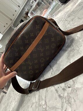 Louis Vuitton Reporter PM Monogram Crossbody Messenger Bag Authentic Unisex LV
